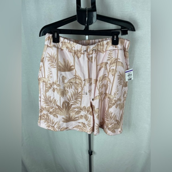 TED BAKER Henrina Botanical Pink/Tropical Printed Jersey Short Size 3 NWT - Picture 9 of 16